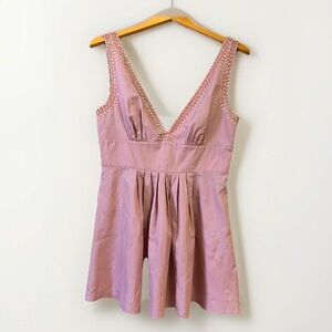 💓 Guess Pink Mini Dress with Embellished Cocktail Feminine Romantic M